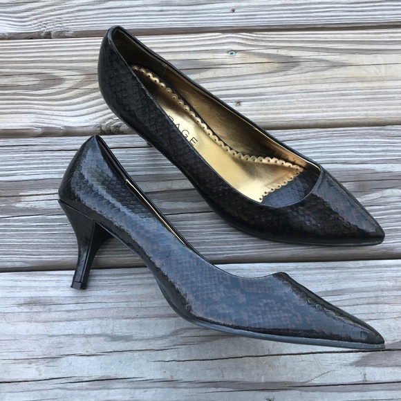 Rampage Shoes - Rampage Women Pump Heel Shoe Raycee Patent Snake
